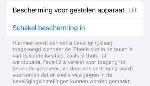 iPhone diefstalpreventie